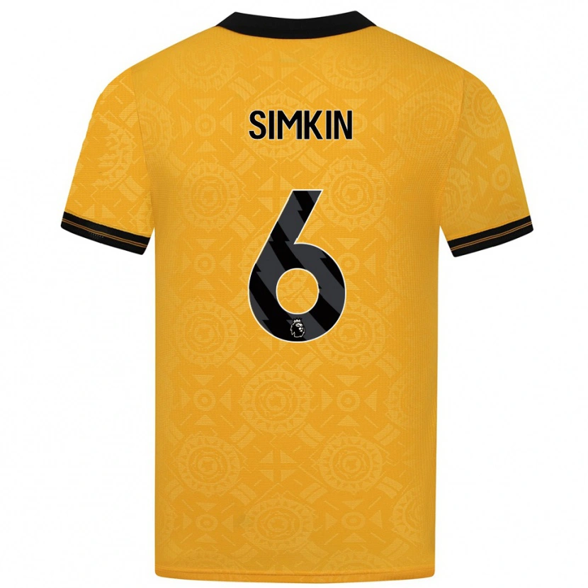 Danxen Damen Lily Simkin #6 Gelb Schwarz Heimtrikot Trikot 2025/26 T-Shirt Österreich