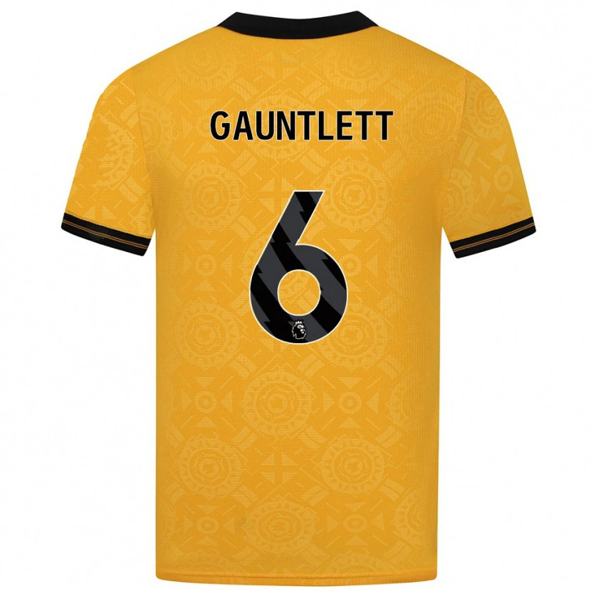 Danxen Damen Maz Gauntlett #6 Gelb Schwarz Heimtrikot Trikot 2025/26 T-Shirt Österreich