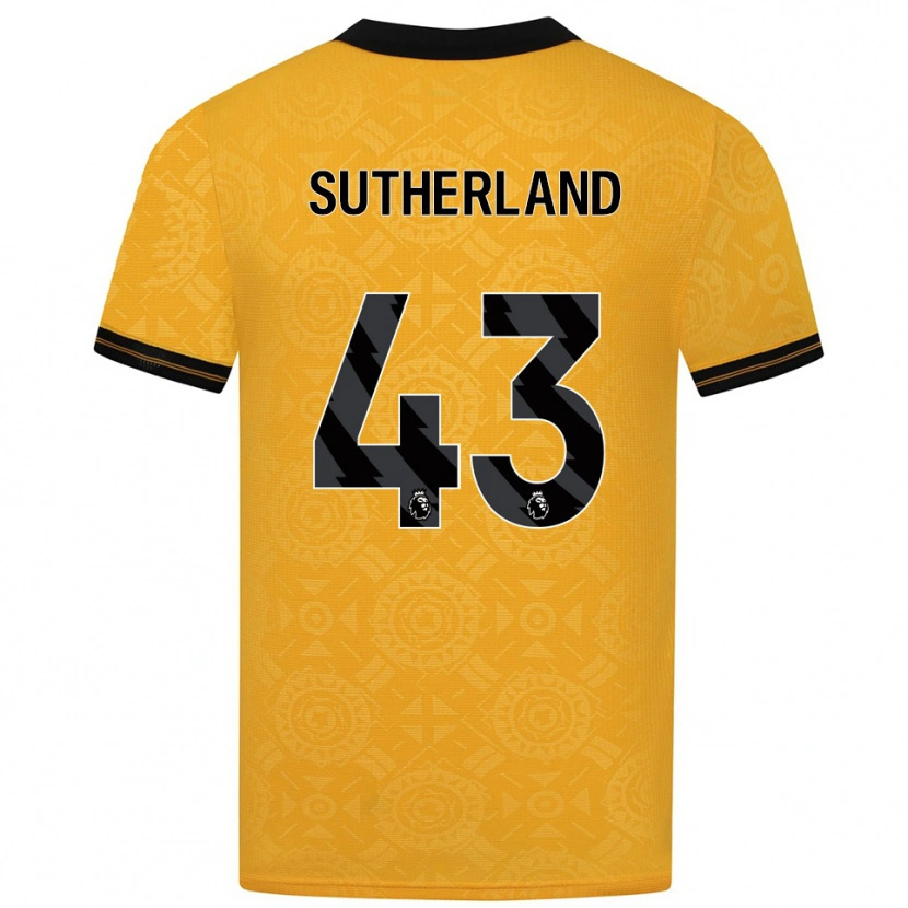 Danxen Damen Ethan Sutherland #43 Gelb Schwarz Heimtrikot Trikot 2025/26 T-Shirt Österreich