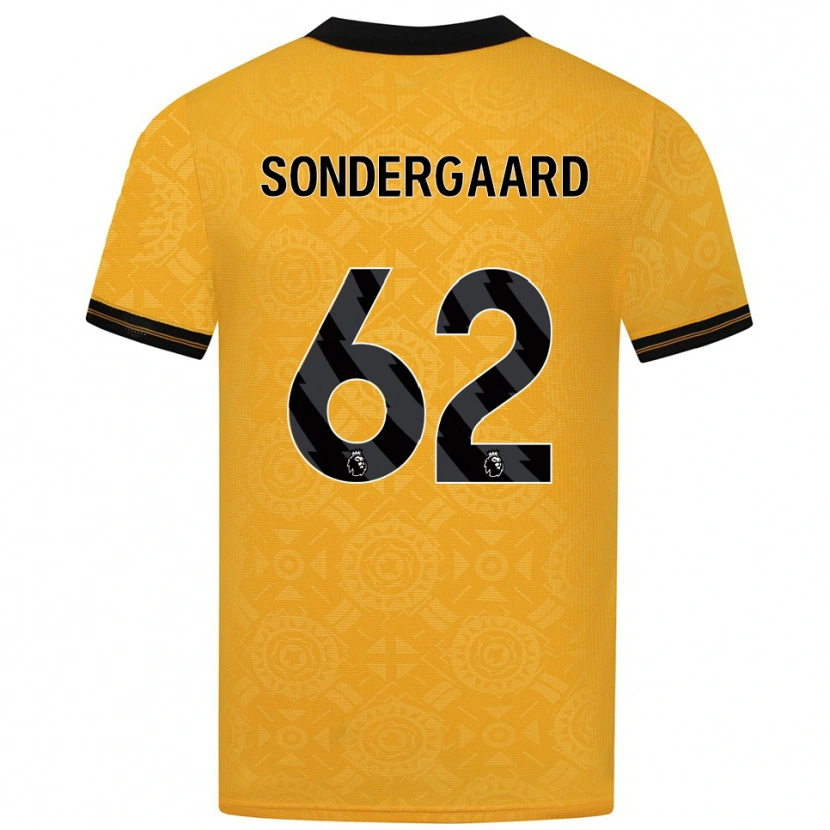 Danxen Damen Andreas Sondergaard #62 Gelb Schwarz Heimtrikot Trikot 2025/26 T-Shirt Österreich