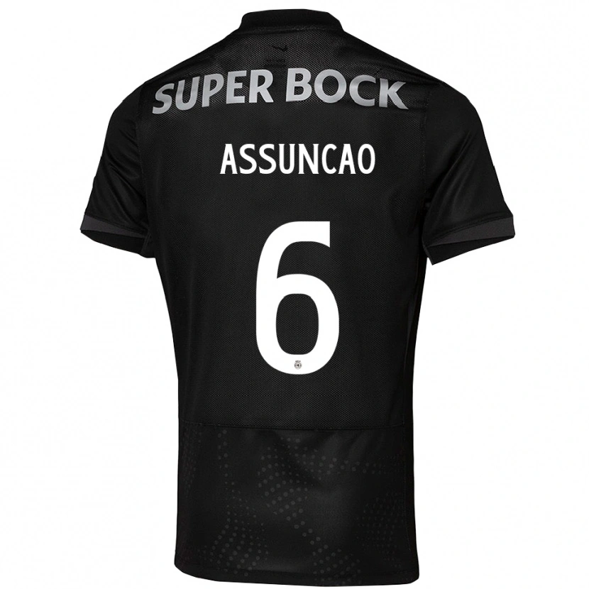 Danxen Damen João Assunção #6 Schwarz Weiß Auswärtstrikot Trikot 2025/26 T-Shirt Österreich