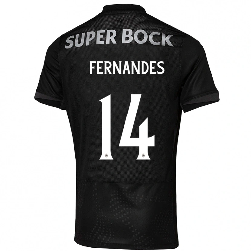 Danxen Damen Santiago Fernandes #14 Schwarz Weiß Auswärtstrikot Trikot 2025/26 T-Shirt Österreich