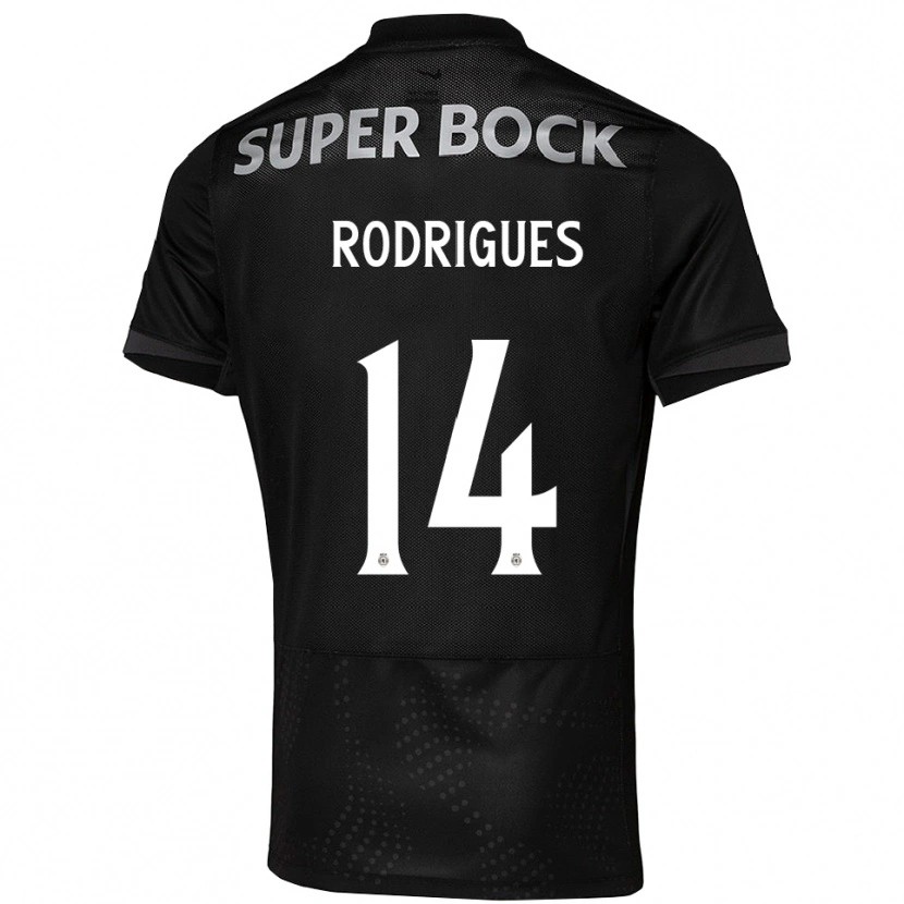 Danxen Damen Paulo Rodrigues #14 Schwarz Weiß Auswärtstrikot Trikot 2025/26 T-Shirt Österreich