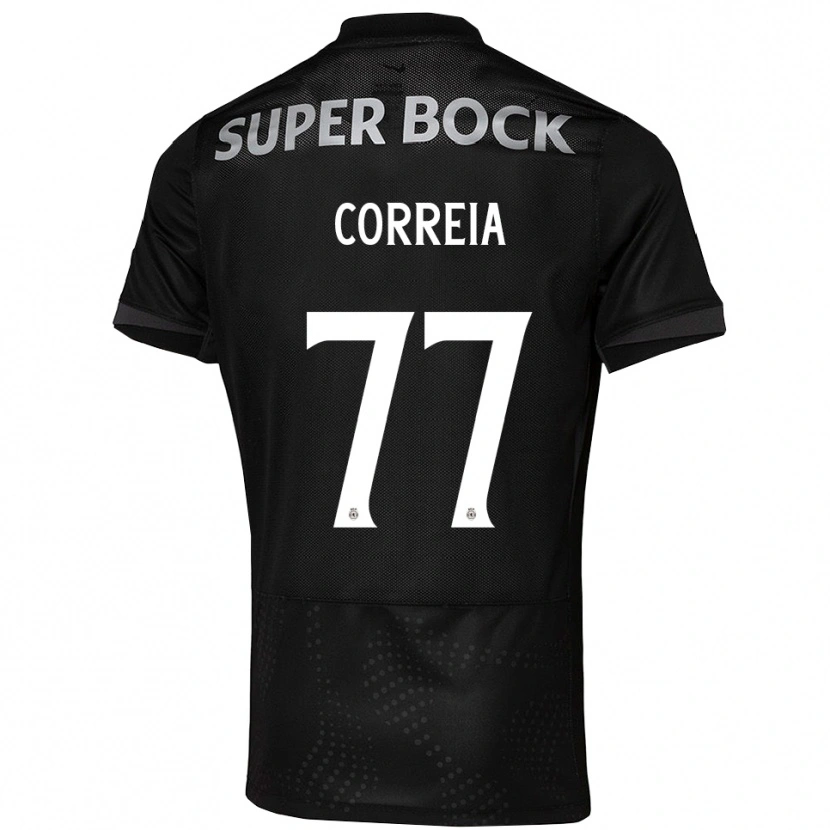 Danxen Damen Alícia Correia #77 Schwarz Weiß Auswärtstrikot Trikot 2025/26 T-Shirt Österreich