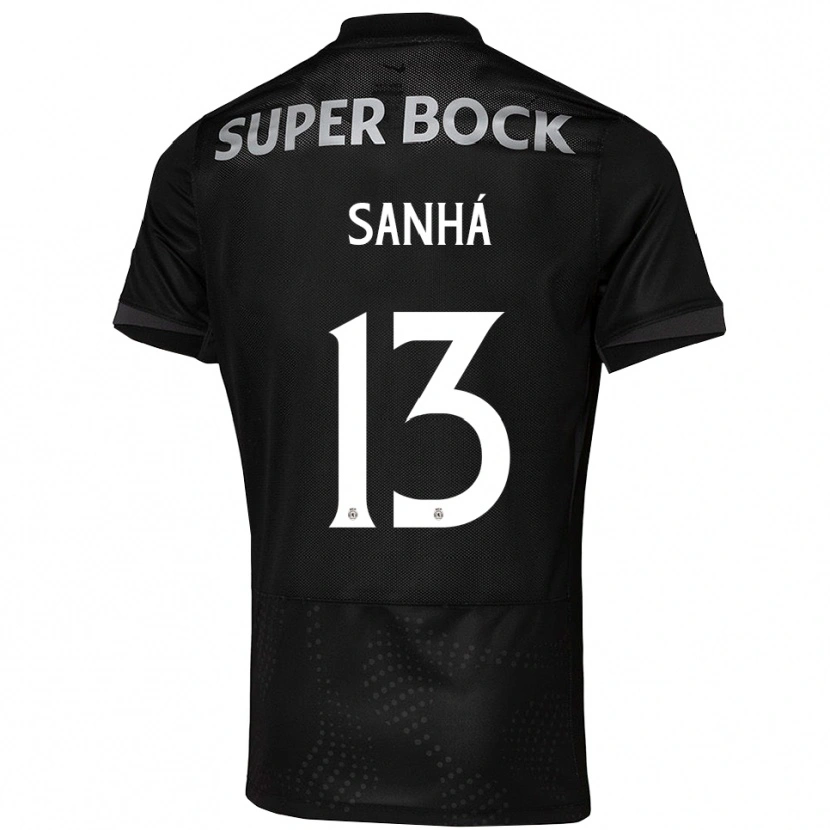 Danxen Damen Micael Sanhá #13 Schwarz Weiß Auswärtstrikot Trikot 2025/26 T-Shirt Österreich