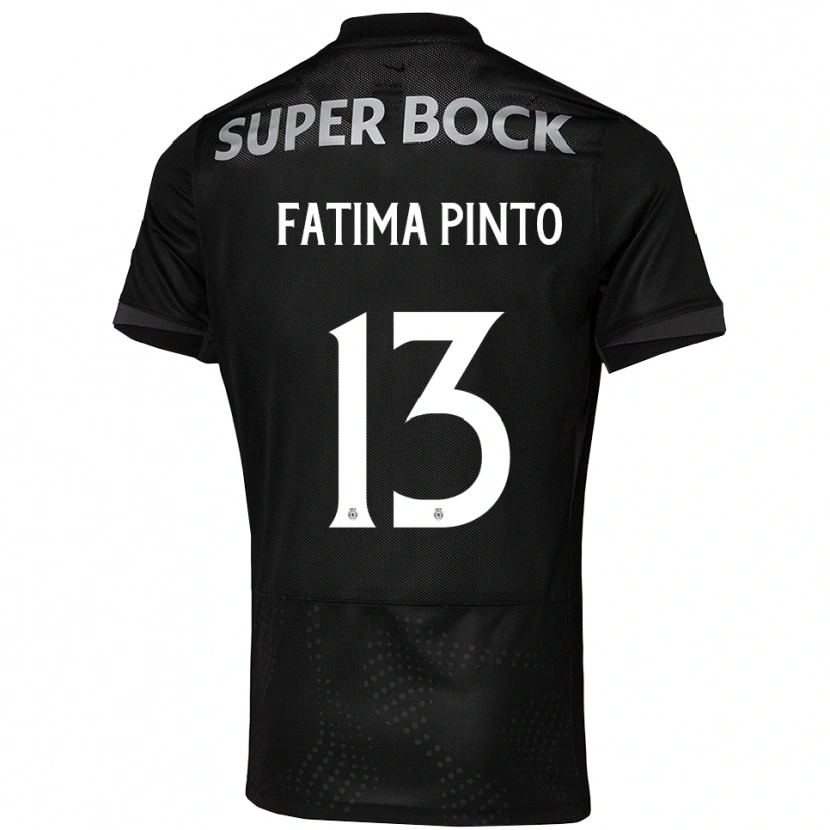 Danxen Damen Fátima Alexandra Figueira Pinto #13 Schwarz Weiß Auswärtstrikot Trikot 2025/26 T-Shirt Österreich
