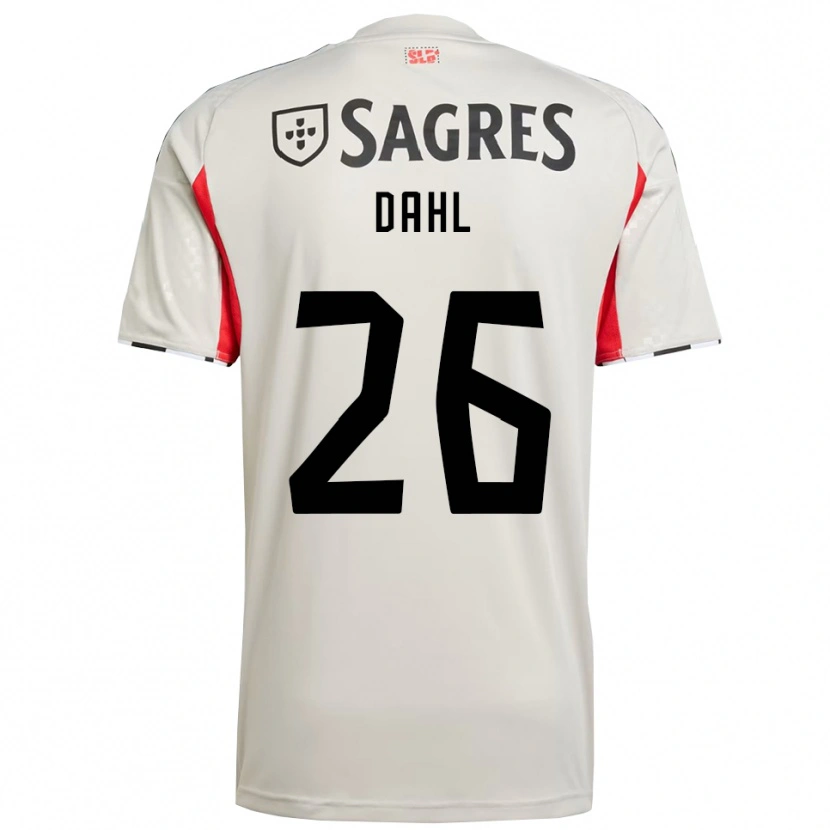 Danxen Damen Samuel Dahl #26 Creme Weiß Rot Auswärtstrikot Trikot 2025/26 T-Shirt Österreich