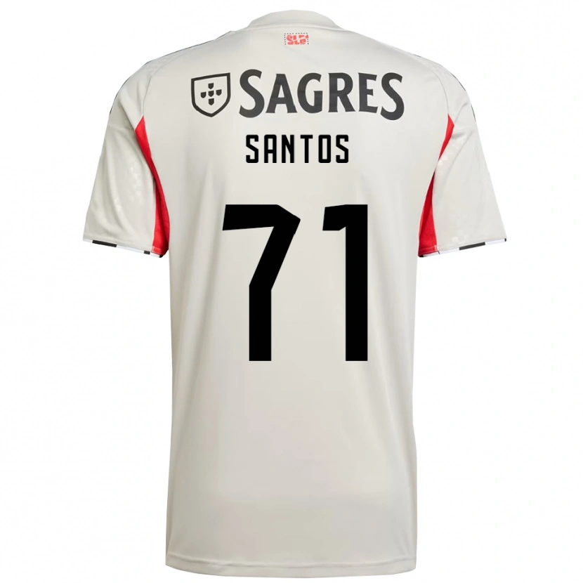 Danxen Damen Leandro Santos #71 Creme Weiß Rot Auswärtstrikot Trikot 2025/26 T-Shirt Österreich