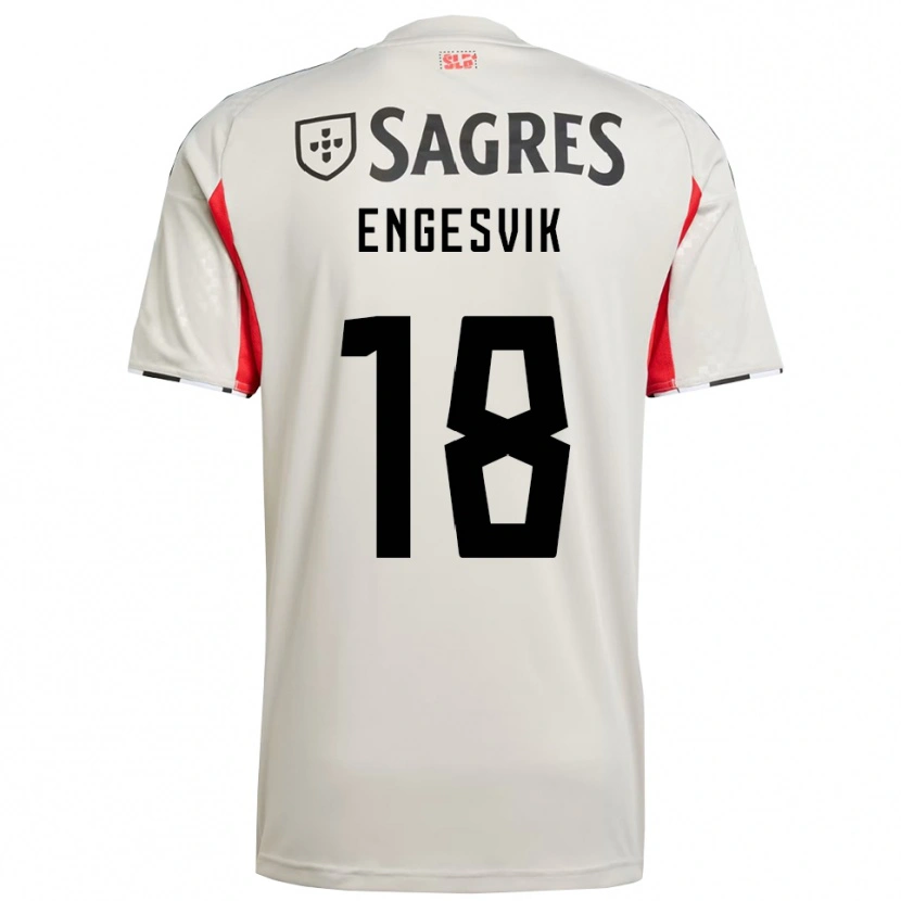 Danxen Damen Rakel Engesvik #18 Creme Weiß Rot Auswärtstrikot Trikot 2025/26 T-Shirt Österreich
