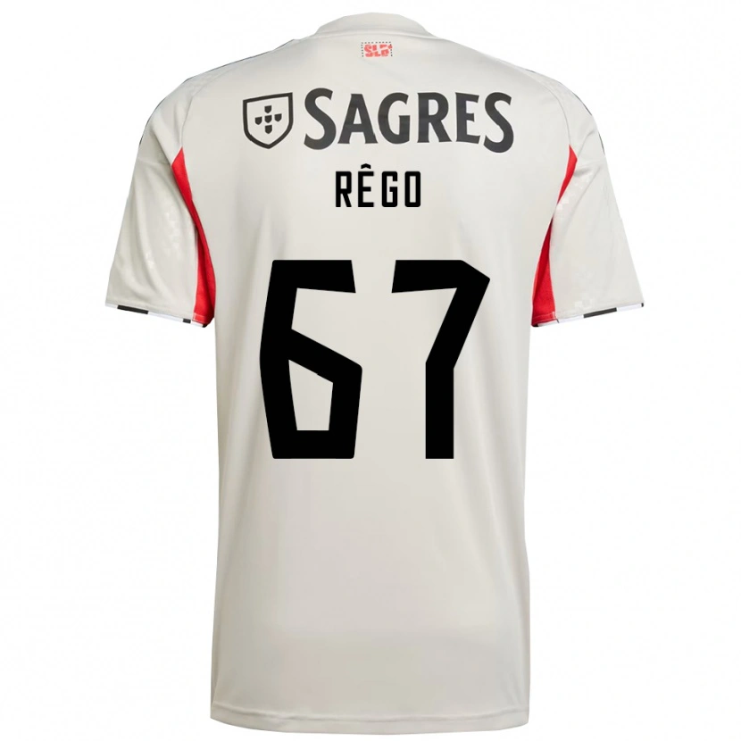 Danxen Damen Rodrigo Rêgo #67 Creme Weiß Rot Auswärtstrikot Trikot 2025/26 T-Shirt Österreich