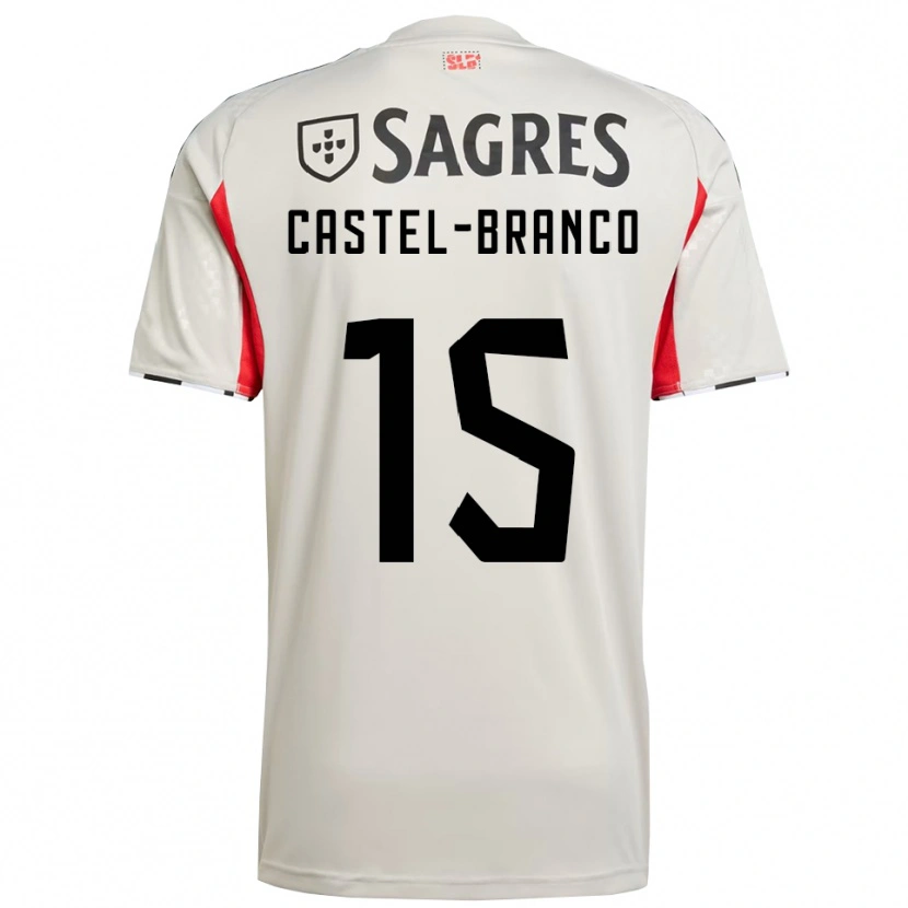 Danxen Damen Diego Castel Branco #15 Creme Weiß Rot Auswärtstrikot Trikot 2025/26 T-Shirt Österreich