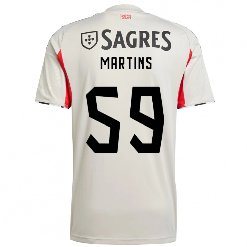 Danxen Damen Leandro Martins #59 Creme Weiß Rot Auswärtstrikot Trikot 2025/26 T-Shirt Österreich