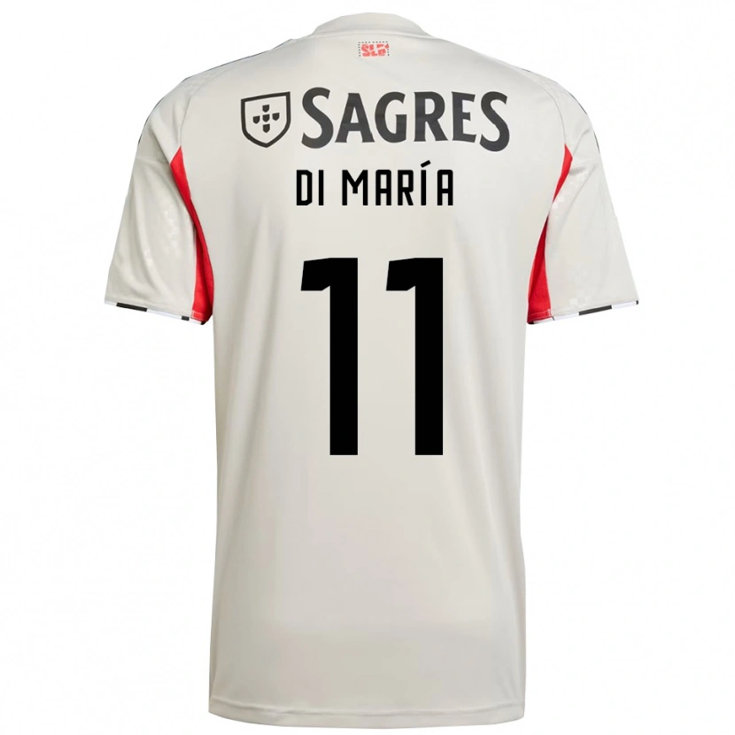 Danxen Damen Angel Di Maria #11 Creme Weiß Rot Auswärtstrikot Trikot 2025/26 T-Shirt Österreich