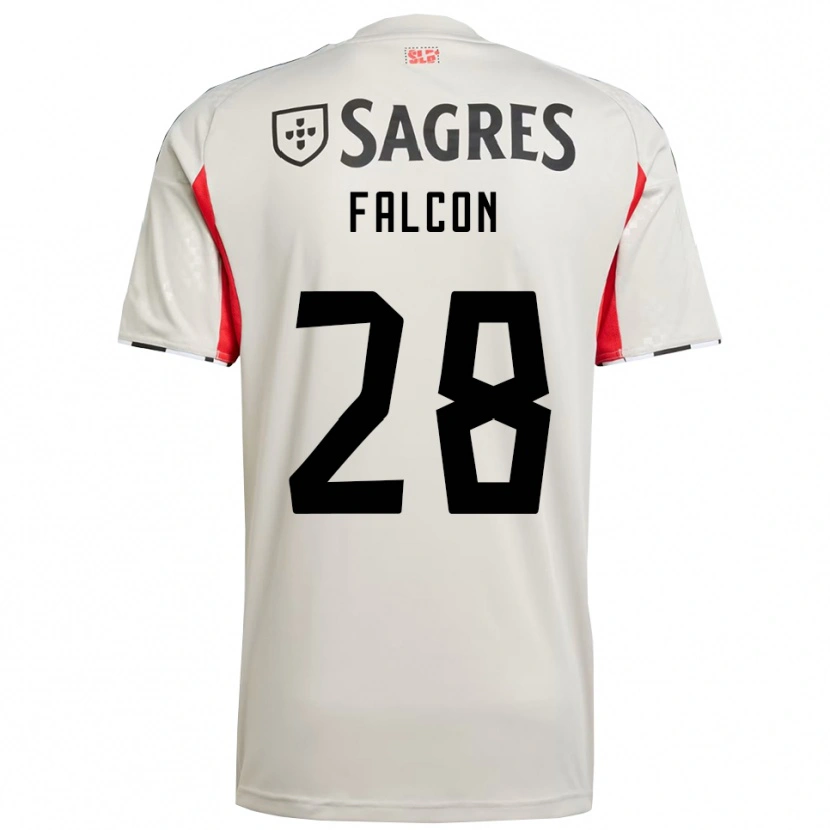 Danxen Damen Andrea Falcón #28 Creme Weiß Rot Auswärtstrikot Trikot 2025/26 T-Shirt Österreich