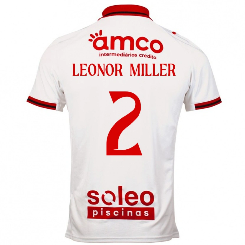 Danxen Damen Maria Leonor Miller #2 Weiß Rot Auswärtstrikot Trikot 2025/26 T-Shirt Österreich