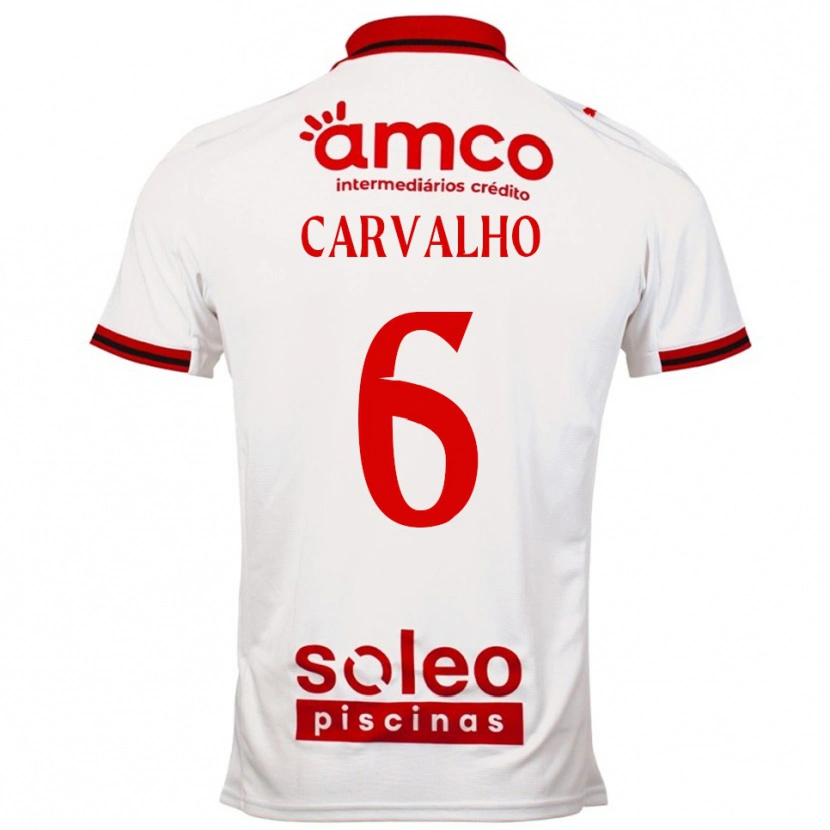 Danxen Damen Vítor Carvalho #6 Weiß Rot Auswärtstrikot Trikot 2025/26 T-Shirt Österreich
