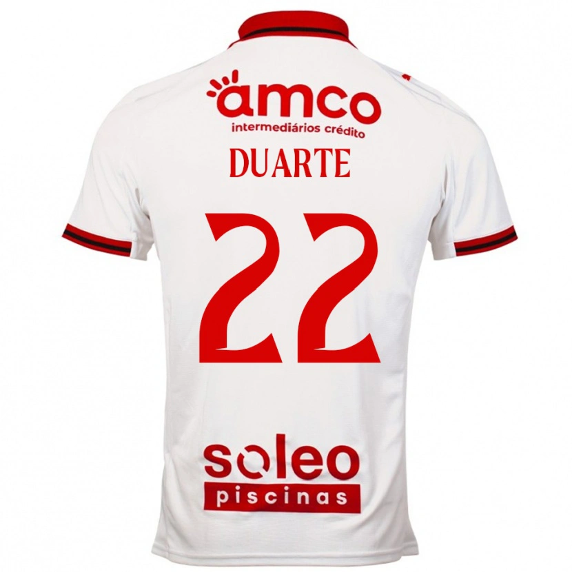 Danxen Damen Vânia Duarte #22 Weiß Rot Auswärtstrikot Trikot 2025/26 T-Shirt Österreich