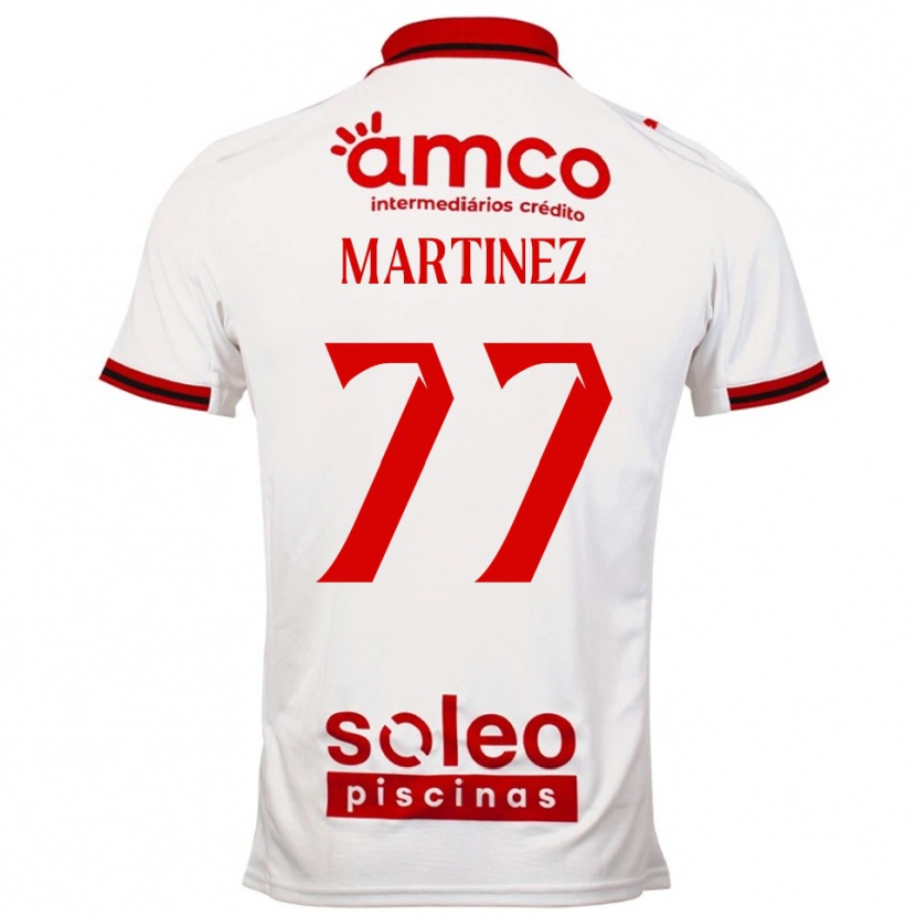 Danxen Damen Gabri Martínez #77 Weiß Rot Auswärtstrikot Trikot 2025/26 T-Shirt Österreich