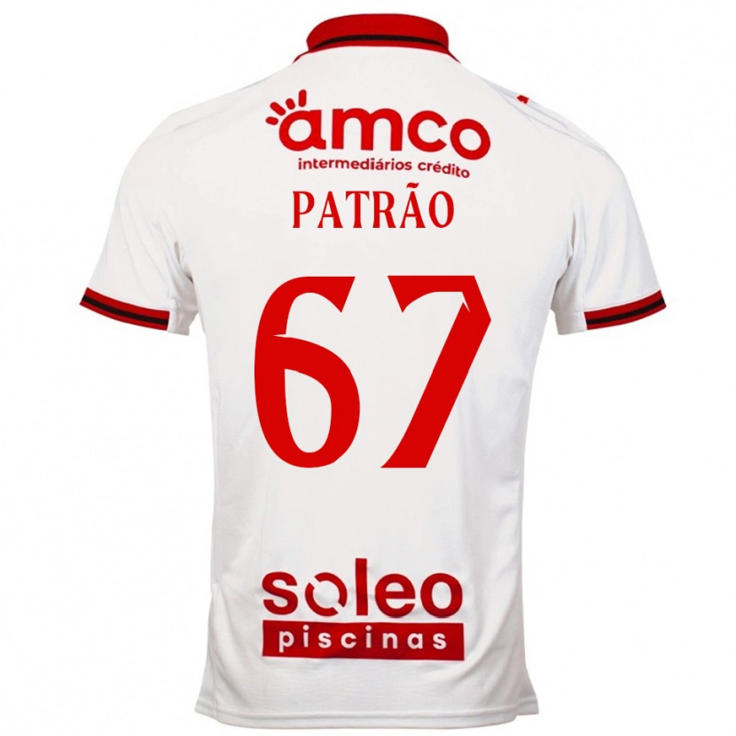 Danxen Damen Afonso Patrão #67 Weiß Rot Auswärtstrikot Trikot 2025/26 T-Shirt Österreich