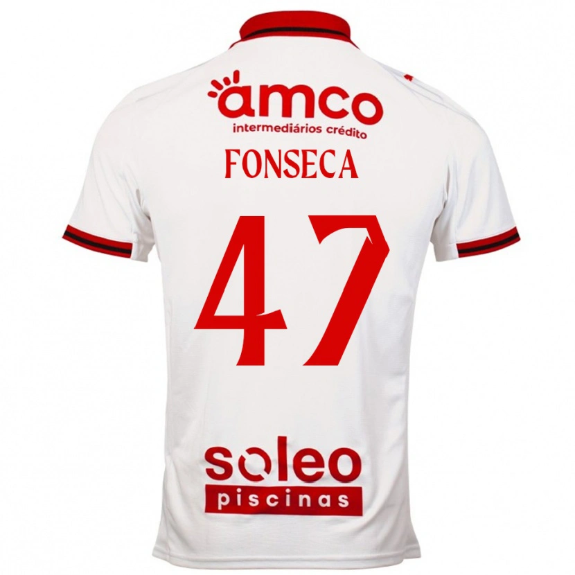 Danxen Damen Diogo Fonseca #47 Weiß Rot Auswärtstrikot Trikot 2025/26 T-Shirt Österreich