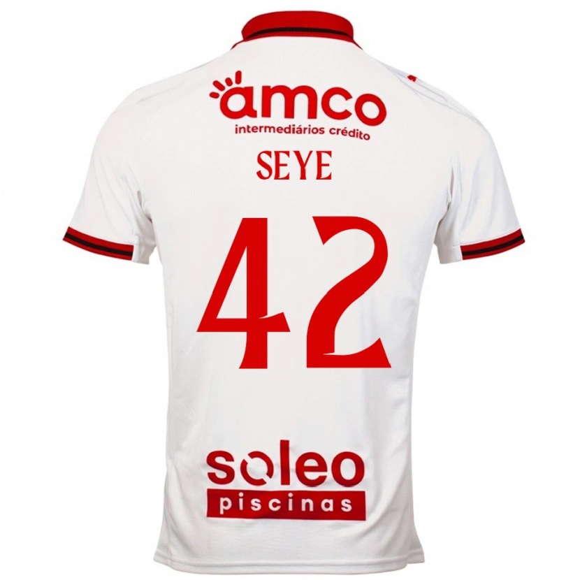 Danxen Damen Modou Seye #42 Weiß Rot Auswärtstrikot Trikot 2025/26 T-Shirt Österreich