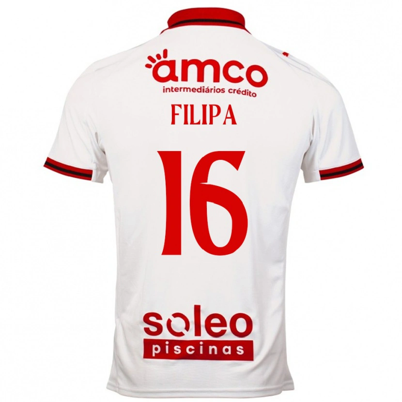 Danxen Damen Ágata Filipa #16 Weiß Rot Auswärtstrikot Trikot 2025/26 T-Shirt Österreich