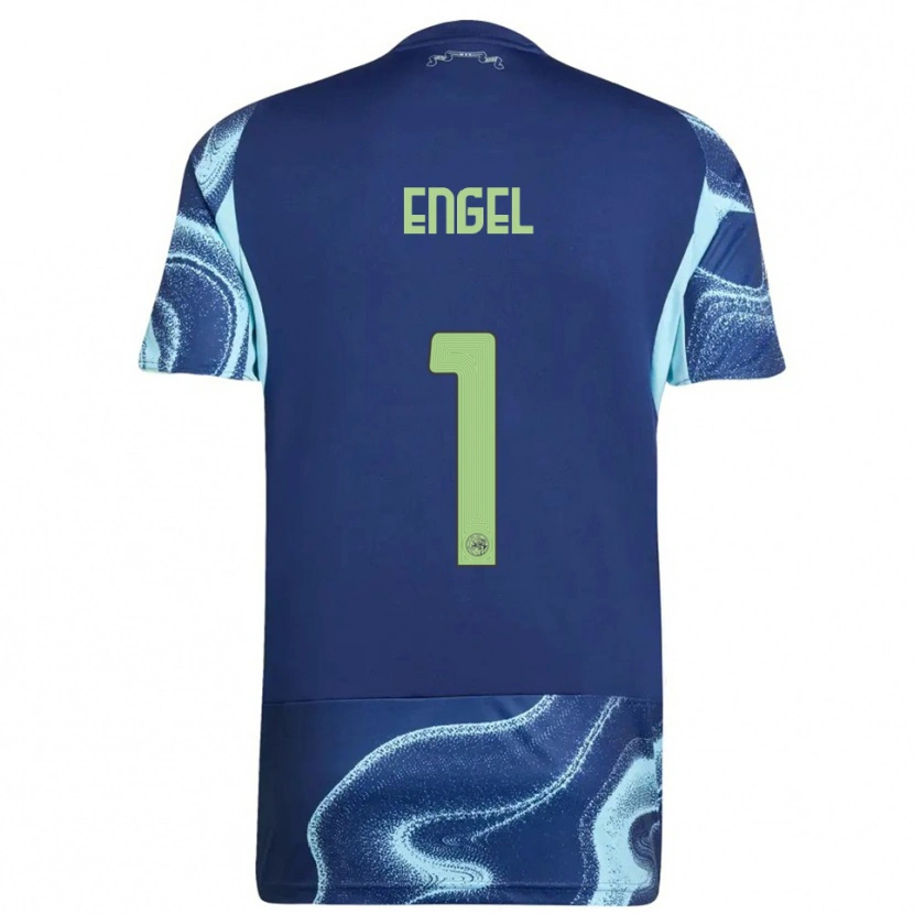 Danxen Damen Mark Engel #1 Marine Himmelblau Auswärtstrikot Trikot 2025/26 T-Shirt Österreich