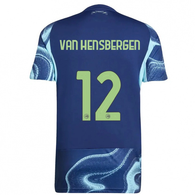 Danxen Damen Jade Van Hensbergen #12 Marine Himmelblau Auswärtstrikot Trikot 2025/26 T-Shirt Österreich