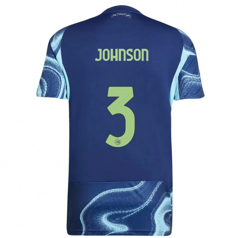 Danxen Damen Jinairo Johnson #3 Marine Himmelblau Auswärtstrikot Trikot 2025/26 T-Shirt Österreich