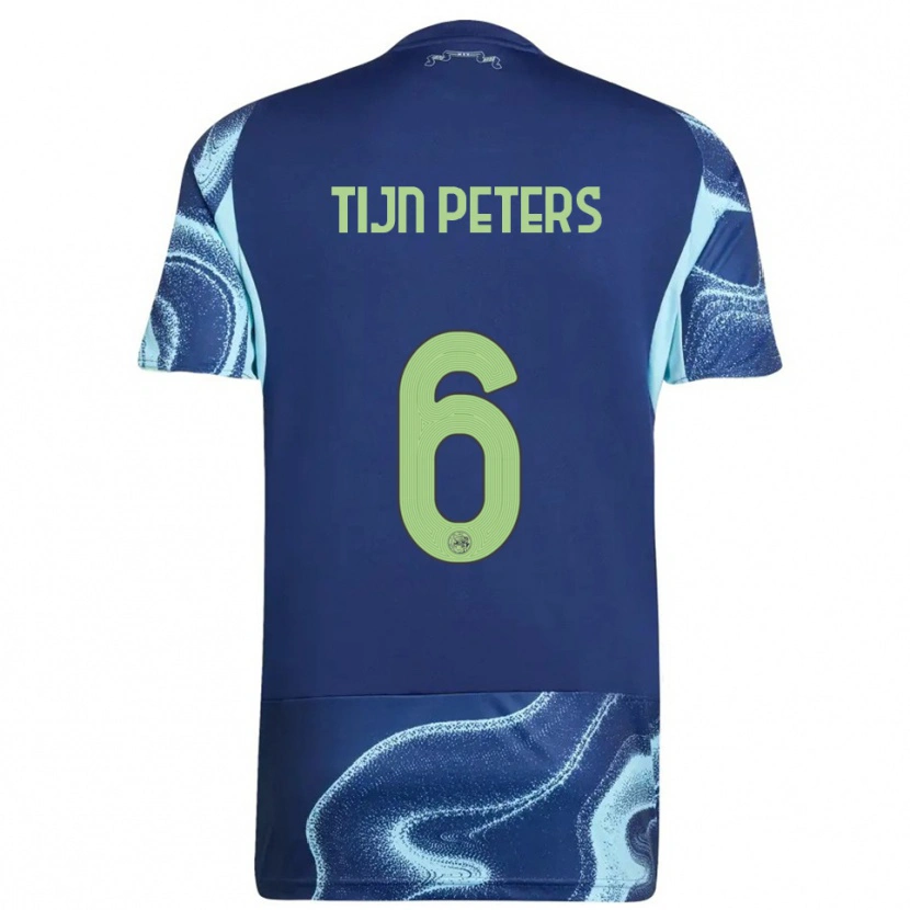 Danxen Damen Tijn Peters #6 Marine Himmelblau Auswärtstrikot Trikot 2025/26 T-Shirt Österreich