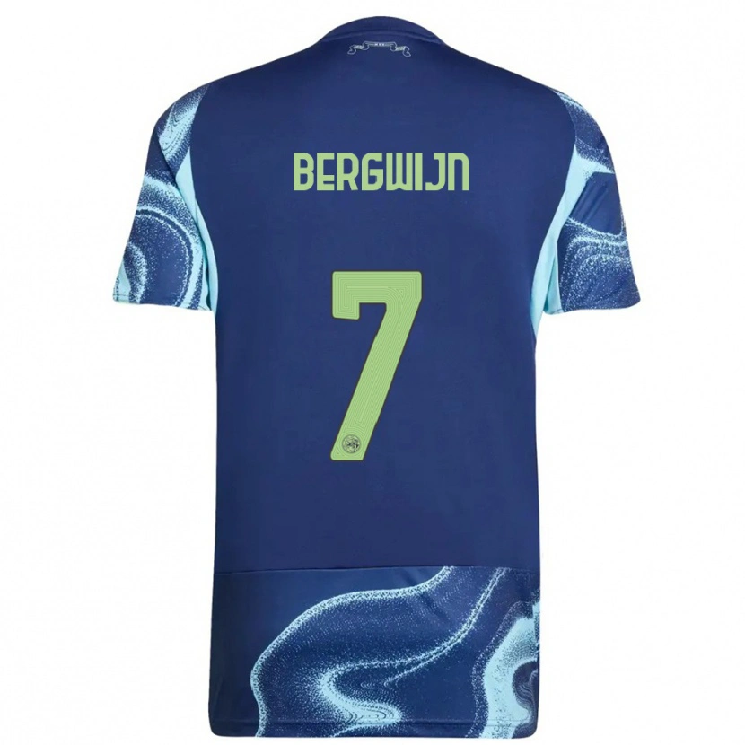 Danxen Damen Steven Bergwijn #7 Marine Himmelblau Auswärtstrikot Trikot 2025/26 T-Shirt Österreich