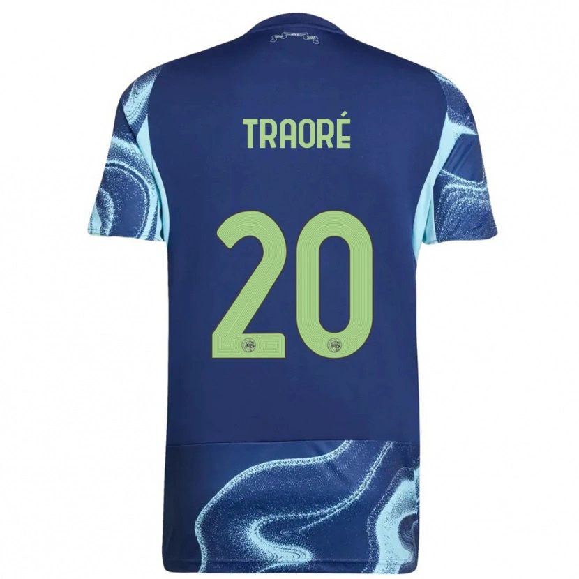 Danxen Damen Bertrand Traoré #20 Marine Himmelblau Auswärtstrikot Trikot 2025/26 T-Shirt Österreich