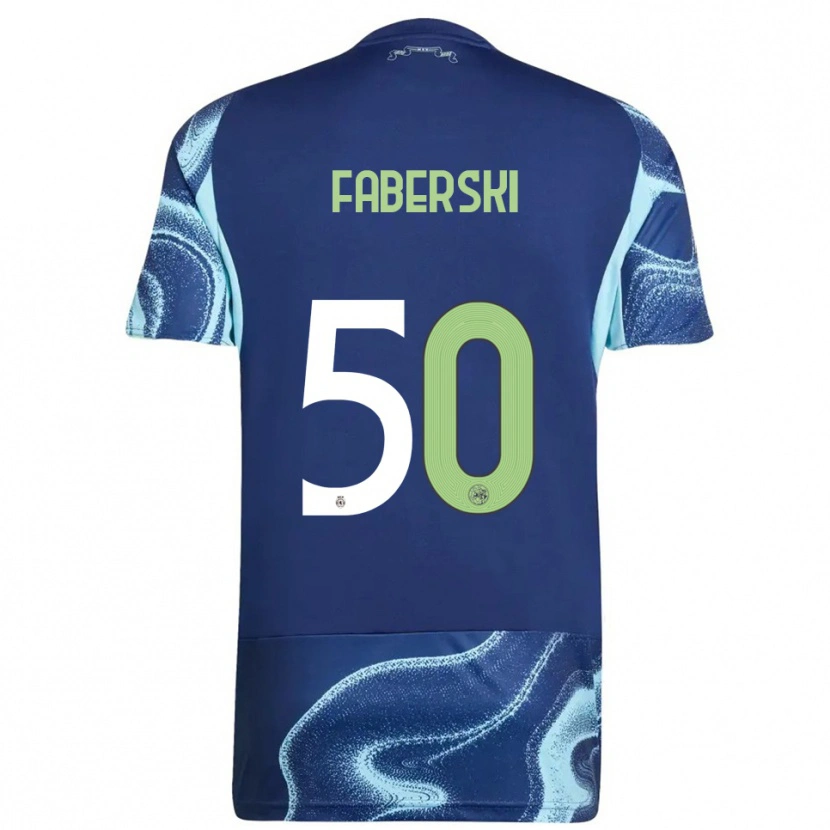 Danxen Damen Jan Faberski #50 Marine Himmelblau Auswärtstrikot Trikot 2025/26 T-Shirt Österreich