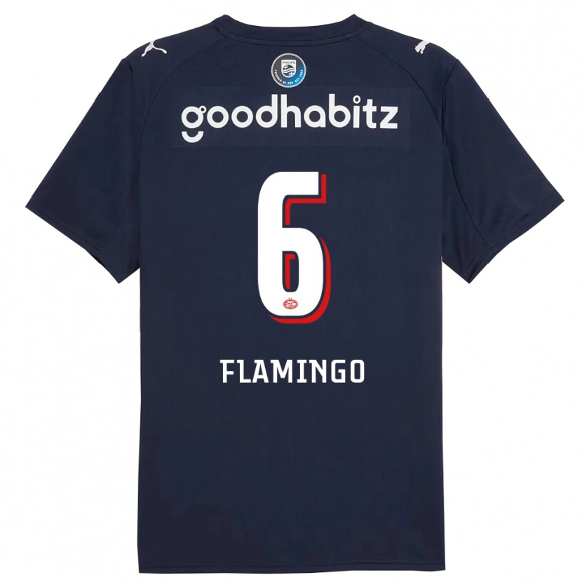 Danxen Damen Ryan Flamingo #6 Marine Weiß Auswärtstrikot Trikot 2025/26 T-Shirt Österreich