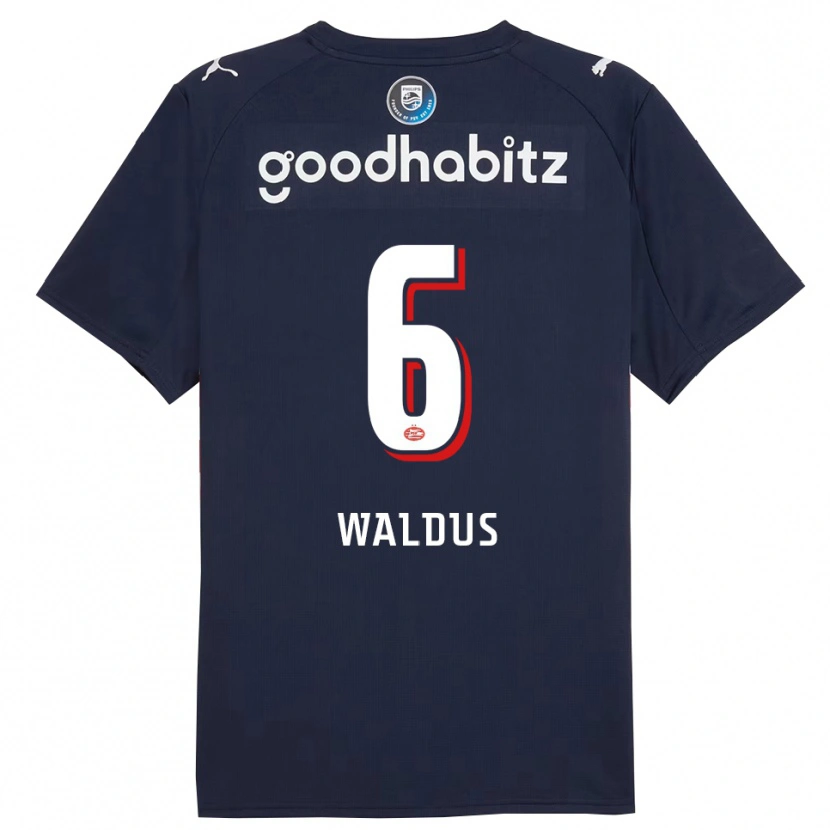Danxen Damen Maruschka Waldus #6 Marine Weiß Auswärtstrikot Trikot 2025/26 T-Shirt Österreich