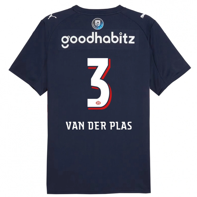 Danxen Damen Sven Van Der Plas #3 Marine Weiß Auswärtstrikot Trikot 2025/26 T-Shirt Österreich