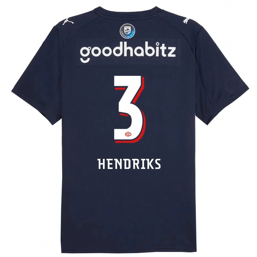 Danxen Damen Gwyneth Hendriks #3 Marine Weiß Auswärtstrikot Trikot 2025/26 T-Shirt Österreich