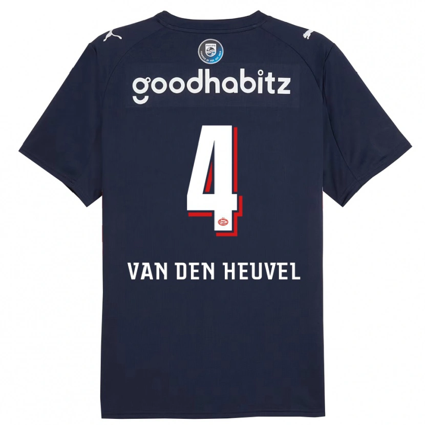 Danxen Damen Tim Van Den Heuvel #4 Marine Weiß Auswärtstrikot Trikot 2025/26 T-Shirt Österreich