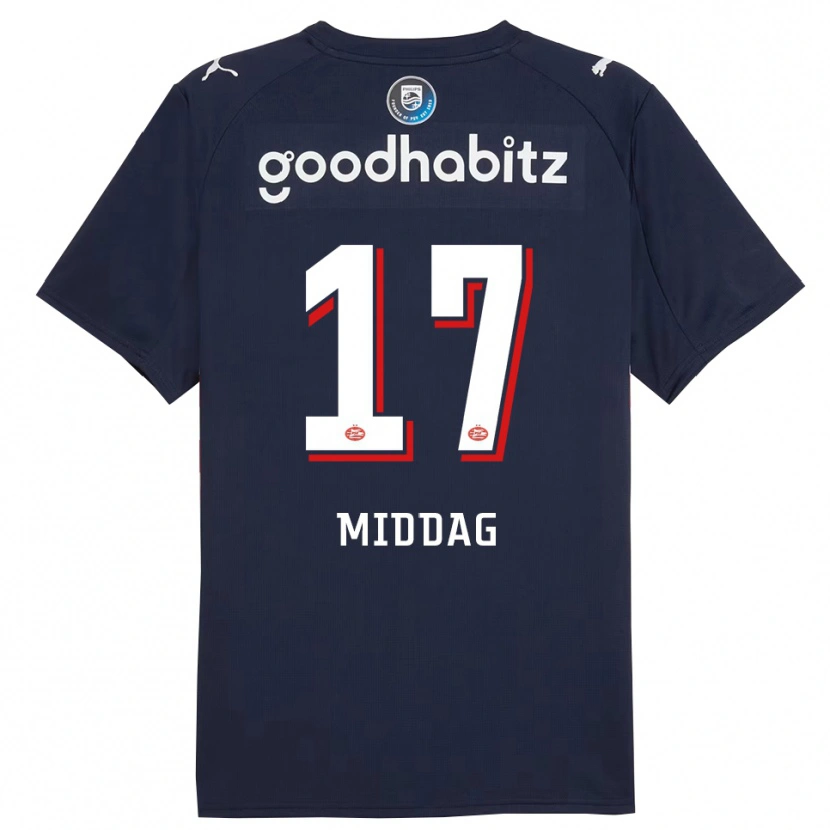 Danxen Damen Isai Middag #17 Marine Weiß Auswärtstrikot Trikot 2025/26 T-Shirt Österreich