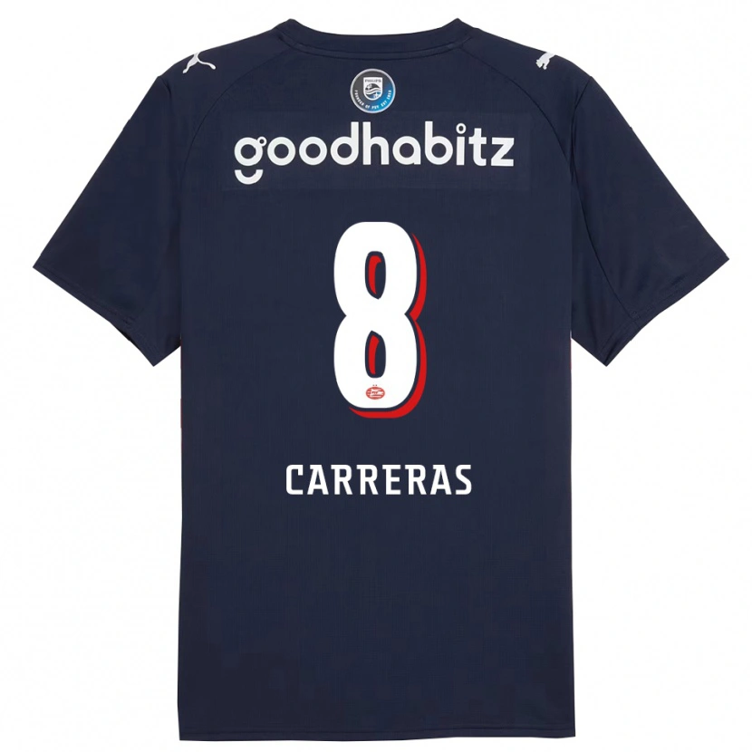 Danxen Damen Georgina Carreras #8 Marine Weiß Auswärtstrikot Trikot 2025/26 T-Shirt Österreich