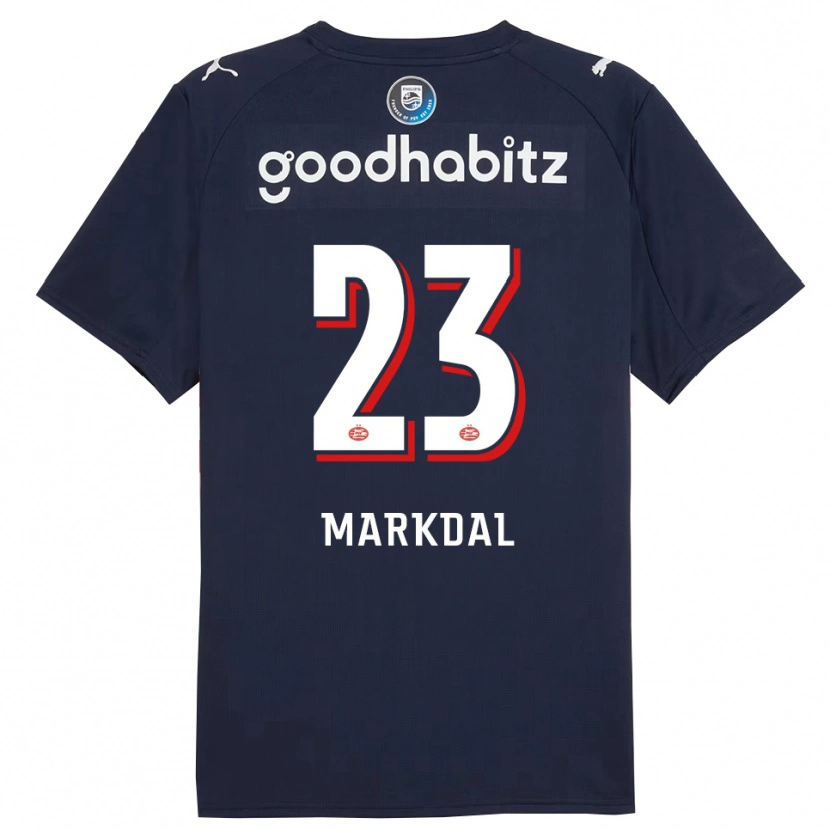 Danxen Damen Mikkel Markdal #23 Marine Weiß Auswärtstrikot Trikot 2025/26 T-Shirt Österreich