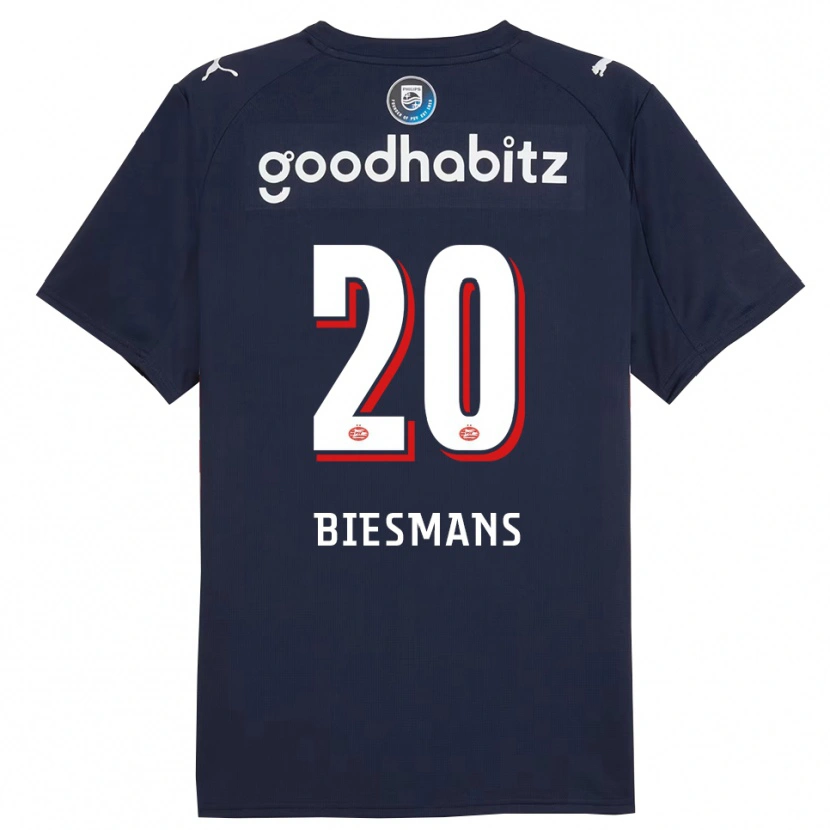 Danxen Damen Julie Biesmans #20 Marine Weiß Auswärtstrikot Trikot 2025/26 T-Shirt Österreich