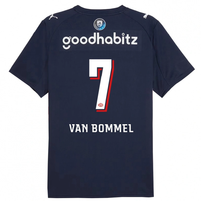 Danxen Damen Ruben Van Bommel #7 Marine Weiß Auswärtstrikot Trikot 2025/26 T-Shirt Österreich