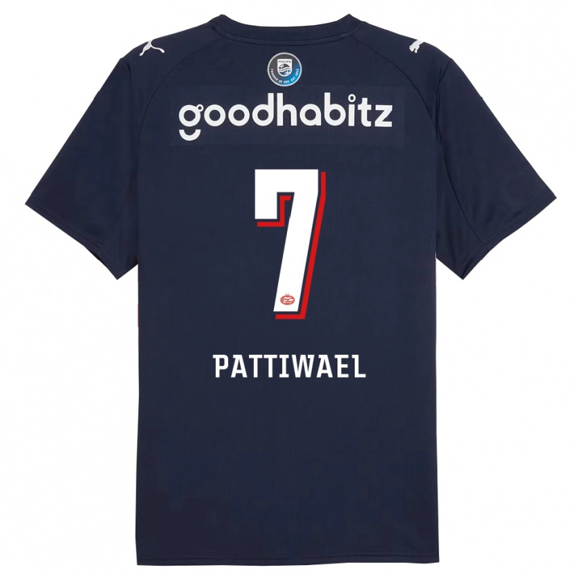Danxen Damen Naomi Pattiwael #7 Marine Weiß Auswärtstrikot Trikot 2025/26 T-Shirt Österreich