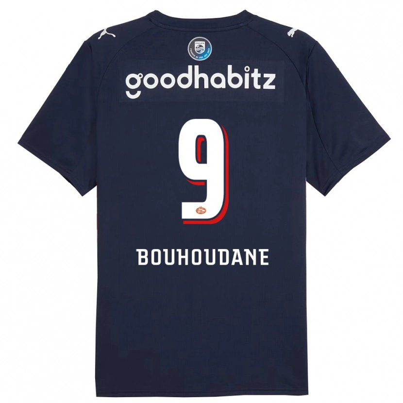 Danxen Damen Sami Bouhoudane #9 Marine Weiß Auswärtstrikot Trikot 2025/26 T-Shirt Österreich