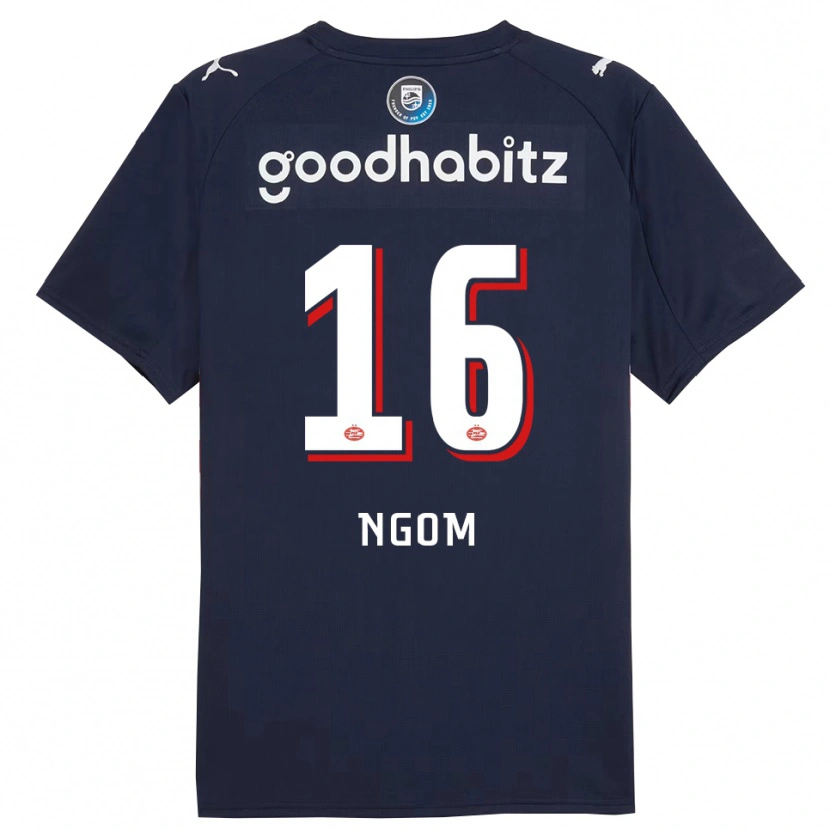 Danxen Damen Khadim Ngom #16 Marine Weiß Auswärtstrikot Trikot 2025/26 T-Shirt Österreich