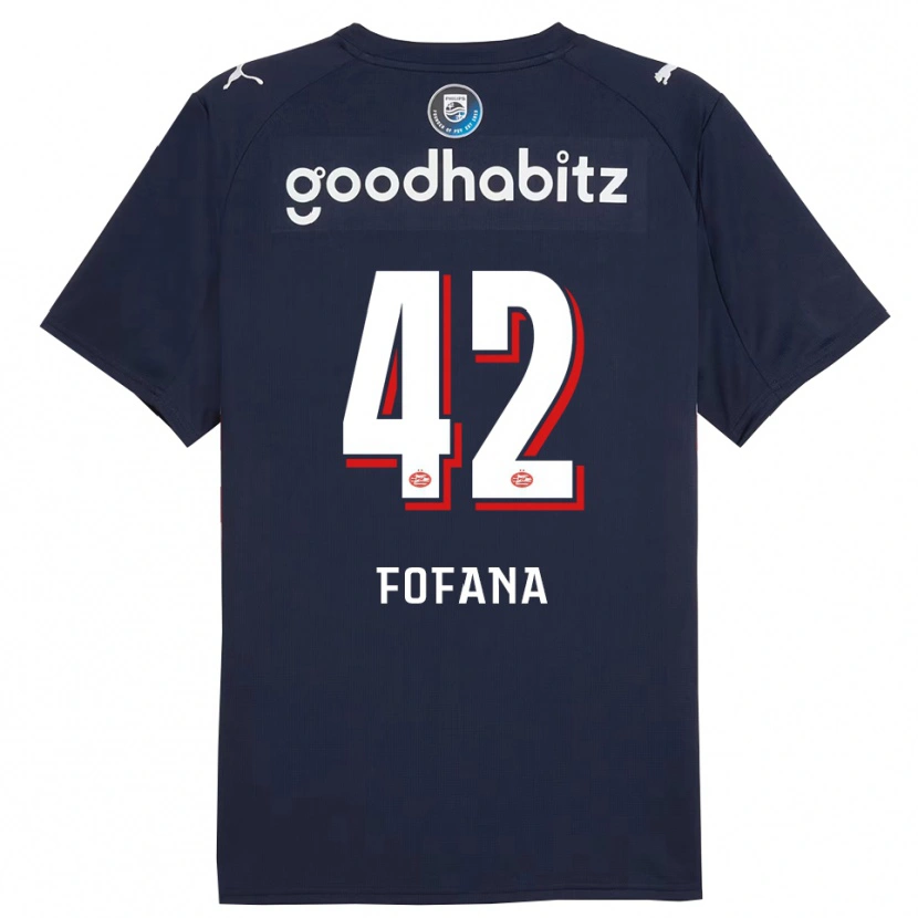 Danxen Damen Fode Fofana #42 Marine Weiß Auswärtstrikot Trikot 2025/26 T-Shirt Österreich