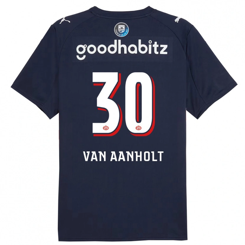 Danxen Damen Patrick Van Aanholt #30 Marine Weiß Auswärtstrikot Trikot 2025/26 T-Shirt Österreich