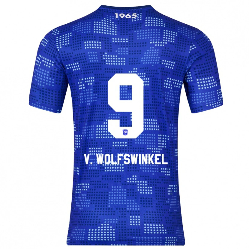 Danxen Damen Ricky Van Wolfswinkel #9 Blau Himmelblau Auswärtstrikot Trikot 2025/26 T-Shirt Österreich