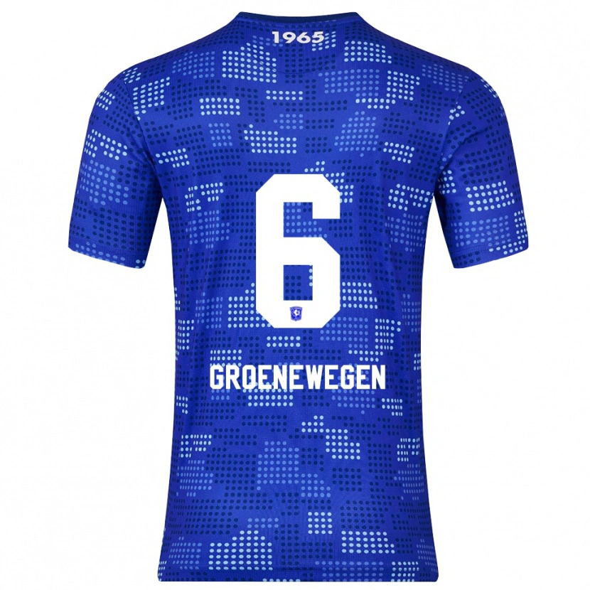 Danxen Damen Lynn Groenewegen #6 Blau Himmelblau Auswärtstrikot Trikot 2025/26 T-Shirt Österreich